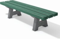 Kinderbank Canetti aus Recyclingkunststoff, 150 cm – mit oder ohne Rückenlehne