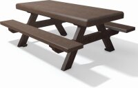 Kinder Sitzgruppe aus Recyclingkunststoff, 150 cm