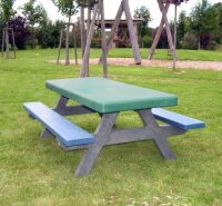 Kinder Sitzgruppe aus Recyclingkunststoff, 150 cm