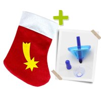 Weihnachtsstiefel mit Malkreisel