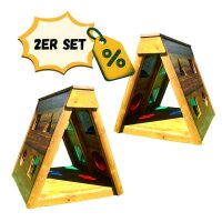 Outdoor Zwergenkrabbelhütte Farbenspiel im Garten