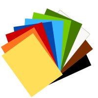 Tonpapier bananengelb 10 Bögen