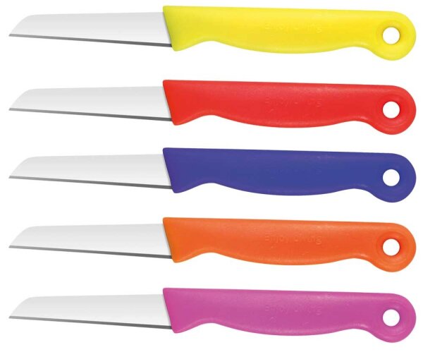 Obstmesser 5-tlg. - Küchenmesser alle Farben
