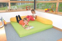 Kuschelecke Klappdreieck Kunstleder aufgeklappt