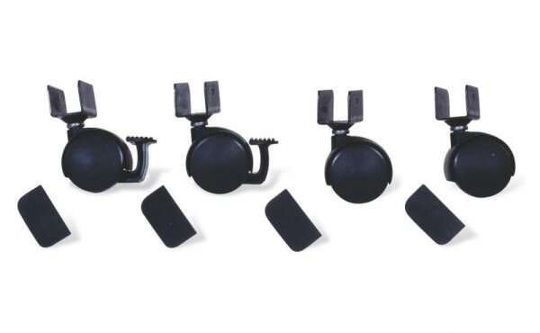Gitterbett Rollensatz 4er Set