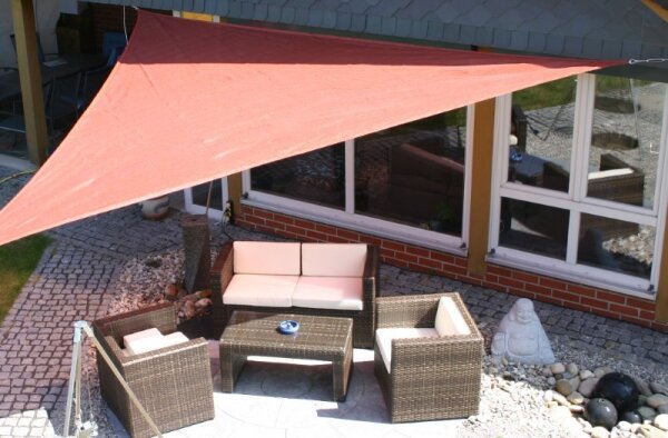 Sonnensegel Dreieck 3,6 x 3,6 x 3,6 m rost 364