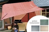 Sonnensegel Rechteck 6 x 4 m grau