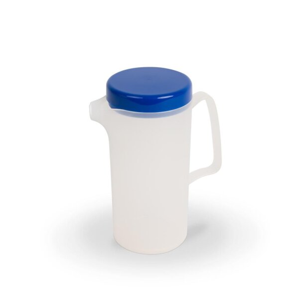 Kanne 0,6 l transluzent mit Deckel blau 344