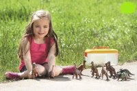 Dinosaurier 12er Set mit Kind