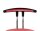 Beckenstuetze Rollhocker rot