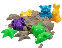 Sandformenset Kindergarten mit Sand