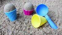 Sandset Eis Sandspielzeug im Sand