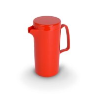 Kanne mit Deckel 0,6l rot
