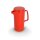 Kanne mit Deckel 0,6l rot
