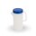 Kanne transparent  mit Deckel 0,6l blau