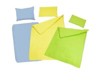 Kinderbettwaesche 2-tlg. uni Farben