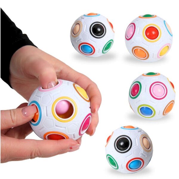 Knobelkugel 5er Set mit Hand