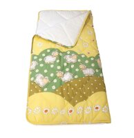 Kinder Schlafsack 140 x 70 cm  Schaf gelb