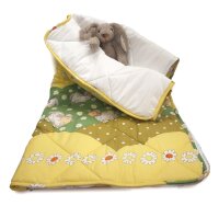 Kinder Schlafsack 140 x 70 cm  Schaf gelb