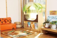 Buecherregal Kindergarten Produkt im Raum