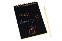 Kratzpapier Block Bild Happy Birthday