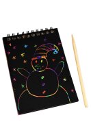Kratzpapier Block Bild Schneemann