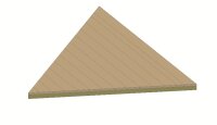 Bodenplatte dreieckig, für Holztipi Kleiner Büffel