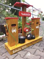 Tankstelle Outdoor Kiefer Gestaltungsbeispiel