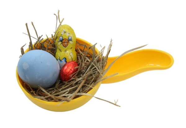 Sandschaufel Schöpfkelle, als Osternest