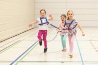 Laufleine Zweispaenner Kinder von vorn
