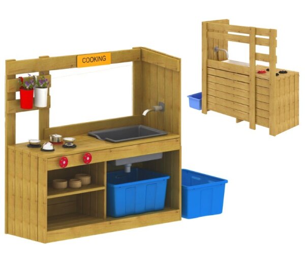 Outdoor Spielkueche Produkt von vorn