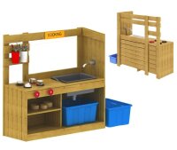 Outdoor Spielkueche Produkt von vorn