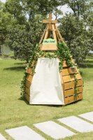 Outdoor Spielhaus Tipi Produkt mit Rollo