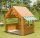 Outdoor Spielhaus von vorn mit Kind