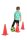 Pylone, 6er Set, H 23 cm - Verkehrskegel