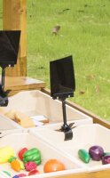 DOutdoor Spielkueche Gemuesestand Detail Schild
