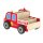 Buecherregal Feuerwehr Junge hinter Regal