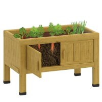 Outdoor Pflanzkasten mit Kind