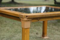 Outdoor Tisch, transparent Detail Bein