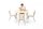 Tisch Owlaf Quadrat mit Kind