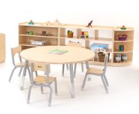 Owlaf Tisch-/Stuhlset Rundtisch + 4 Stühle SH43