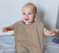 Frotte Lätzchen anthrazit Kind