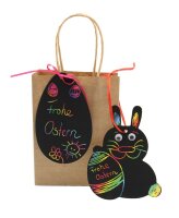 Kratzpapierset Ostern, 72-tlg Papiertüte