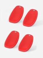 Boden-Schaukel-Stuhl, 4er Set, klein, rot