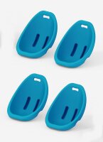 Boden-Schaukel-Stuhl, 4er Set, groß, blau