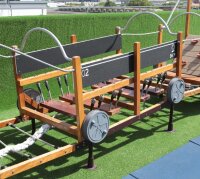 Überbrückungswagen aufgebaut