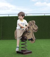 Federwippe Pferd mit Kind