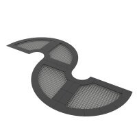 Jumpoo BodenTrampolin Kurve 4 Felder blau