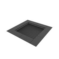 Jumpoo BodenTrampolin quadratisch 150 schwarz