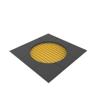 Jumpoo Boden Trampolin rund 150 gelb
